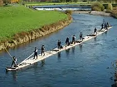 Flößer am Großen Deich bei Elgersweier
