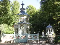 Der chinesische Pavillon im Park