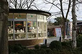 Kiosk in Baabe auf Rügen(errichtet 1971, seit 1997 unter Denkmalschutz)