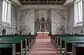 Innenraum mit Blickrichtung zum Altar