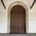 Das Hauptportal mit Rundstab-Gewände