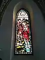 Glasfenster im Chor der reformierten Kirche Tamins