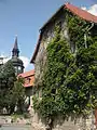 Kirche und Pfarrhaus in Eckolstädt