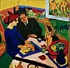 Doris und Heckel am Tisch