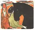 Rappenhengst von Ernst Ludwig Kirchner, 1907