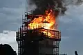 Dachstuhlbrand Pfarrkirche St. Walburga am 19. Mai 2022