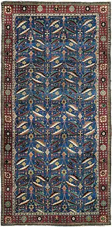 Teppich in „Vasentechnik“, Kerman, 17. Jahrhundert