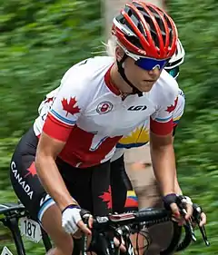 Kirsti Lay beim Straßenrennender Panamerikanischen Spiele 2015