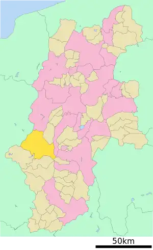 Lage Kisos in der Präfektur