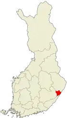 Lage von Kitee in Finnland