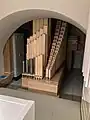 Westlünette mit Windanlage und Holzpfeifen des Pedals