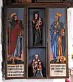 Klappaltar mit Figuren der Anna selbdritt und Madonna mit Kind