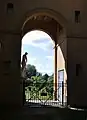 Durchblicksbogen zwischen Wasserturm und Hofgärtnerhaus