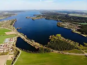 Kleiner Brombachsee Luftaufnahme (2020)
