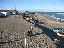 Boote am Strand von Klitmøller