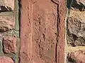 Kreuz im Sandstein