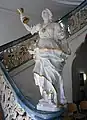 Barockstatue im Treppenhaus des Konvents