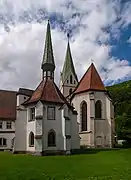 Ostansicht der Klosteranlage