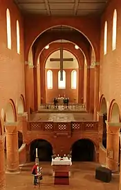 Kloster Jerichow – Blick auf  Vierung, davorliegender Empore und Apsis