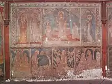 Die „Lambertuswand“ im Kloster Lambrecht(14. Jahrhundert)