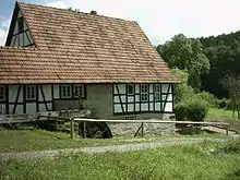 Alte Wassermühle teilweise um 1600 im Hennebergischen Museum Kloster Veßra