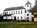 1525 wurde die Marienkirche in Zülpich-Hoven zur Klosterkirche der Marienborner Zisterzienserinnen.Hier die heutige Klosterkirche von Nordwesten.