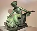 Knabe auf Delphin. Originalplastik aus dem Historischen Museum