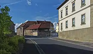 An der Abzweigung nach Wonfurt