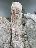 Knockmany – Felsritzung in der Kammer
