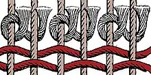 Persischer (asymmetrischer) Knoten, nach rechts offen