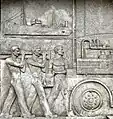 Relief am ehemaligen Shell-Haus am Alsterufer 4–5 in Hamburg