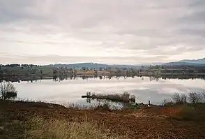 Der Kočevje-See (auch Rudnik-See) im Kočevje Polje