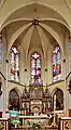 Hauptaltar mit Gemälde Taufe Christi