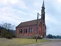 Die Nordseite der Kirche