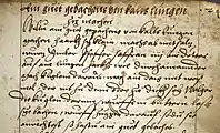 Rezept 99Ein gůet gebachens von kalbs lůngen zů machenWiltů ain gůet gepachens von kalbs lůngenmachen, haackh ſy klain, machs ab mit ſaltz,wůrz Ymber, pfeffer, ſaffran, iiij Air dotteraůf ain lůngen, hackhs wol durchainannder,mach kůglein daraůs, mach ein daig mit weißmel, der nit zů dinn oder zů dickh ſey. Welgerdie kůglein darinn, wůrffs in bủttern, laßſýe bachen, wůrff Zůgger daraůf. ſodů ſieanrichteſt ſo hastů ain gůet gebaches.