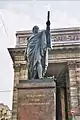 Kutusow-Denkmal (1837 mit Samson Suchanow, Wassili Stassow) an der Kasaner Kathedrale, St. Petersburg