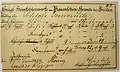 Kohlenquittung von 1859