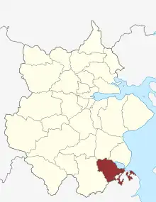 Lage des Aller Sogn in der Kolding Kommune