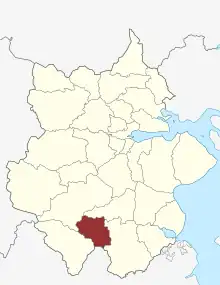 Lage des Frørup Sogn in der Kolding Kommune