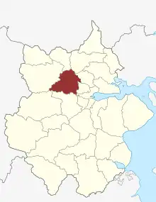 Lage des Harte Sogn in der Kolding Kommune