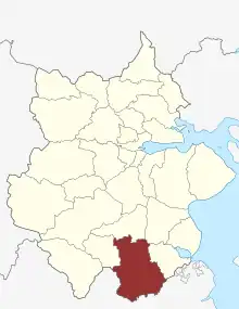 Lage des Tyrstrup Sogn in der Kolding Kommune