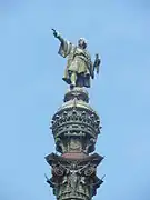 Begehbare, 60 m hohe Kolumbussäule, Barcelona