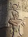 Säulenrelief des Doppeltempels