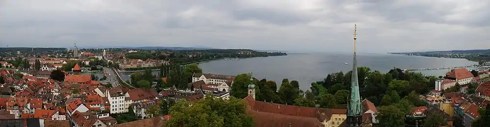 Blick auf den Konstanzer Trichter vomKonstanzer Münster aus
