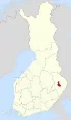 Lage von Kontiolahti in Finnland