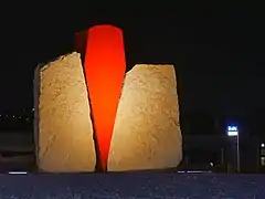 Kunst im Kreisverkehr im Industriegebiet