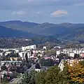Kopacz und Międzybrodzie, von Parkberg aus gesehen, Sanok (2014)