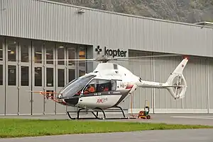 Dritter Prototyp auf dem Flugplatz Mollis