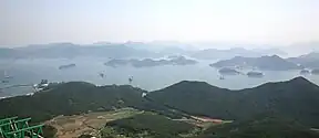 Ausblick auf den Park bei Tongyeong