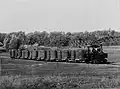 Probezug mit Lok FB 1 in Korneuburg (ca. 1905)
